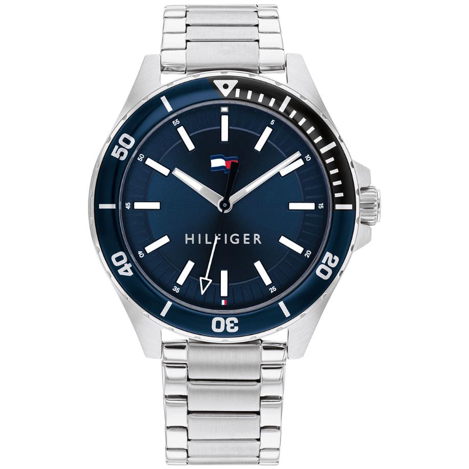 Tommy Hilfiger Logan Blue Dial Stainless Steel Men s Watch 1792012