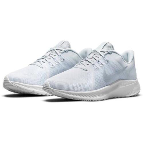 Nike Quest 4 Women`s Running Shoes White Metallic Silver DA1106-100 - Silver