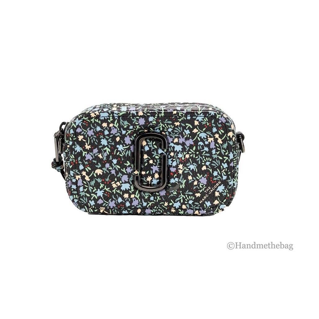 Marc Jacobs The Mini Floral Snapshot Printed Leather Crossbody Bag Purse