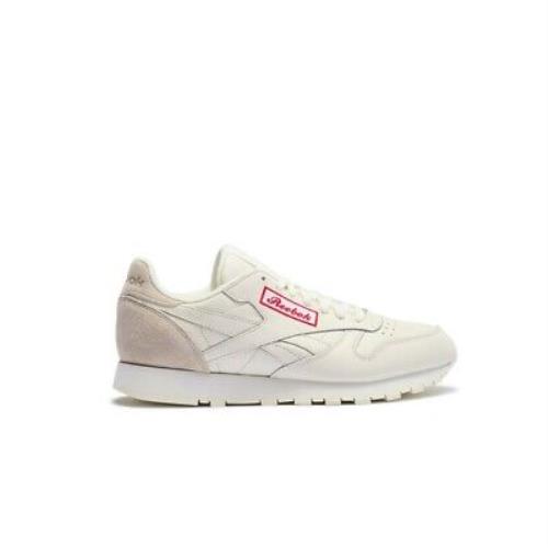 Reebok Classics Classic Leather Pgs Chalk/sand Stone/primal Red Men`s Shoes - Chalk/Sand Stone/Primal Red