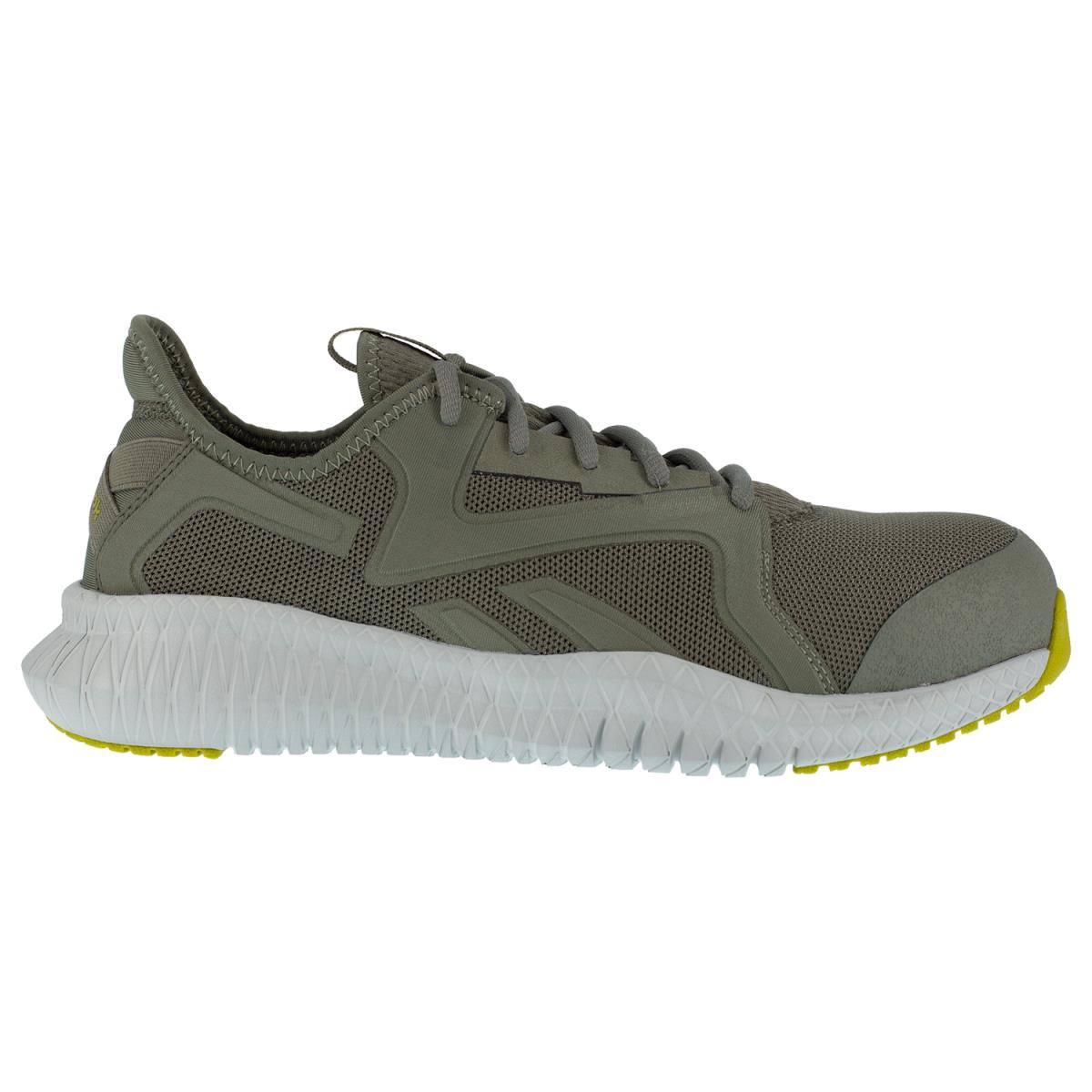 Reebok Mens Lime/grey Textile Work Shoes Flexagon Athletic CT EH M