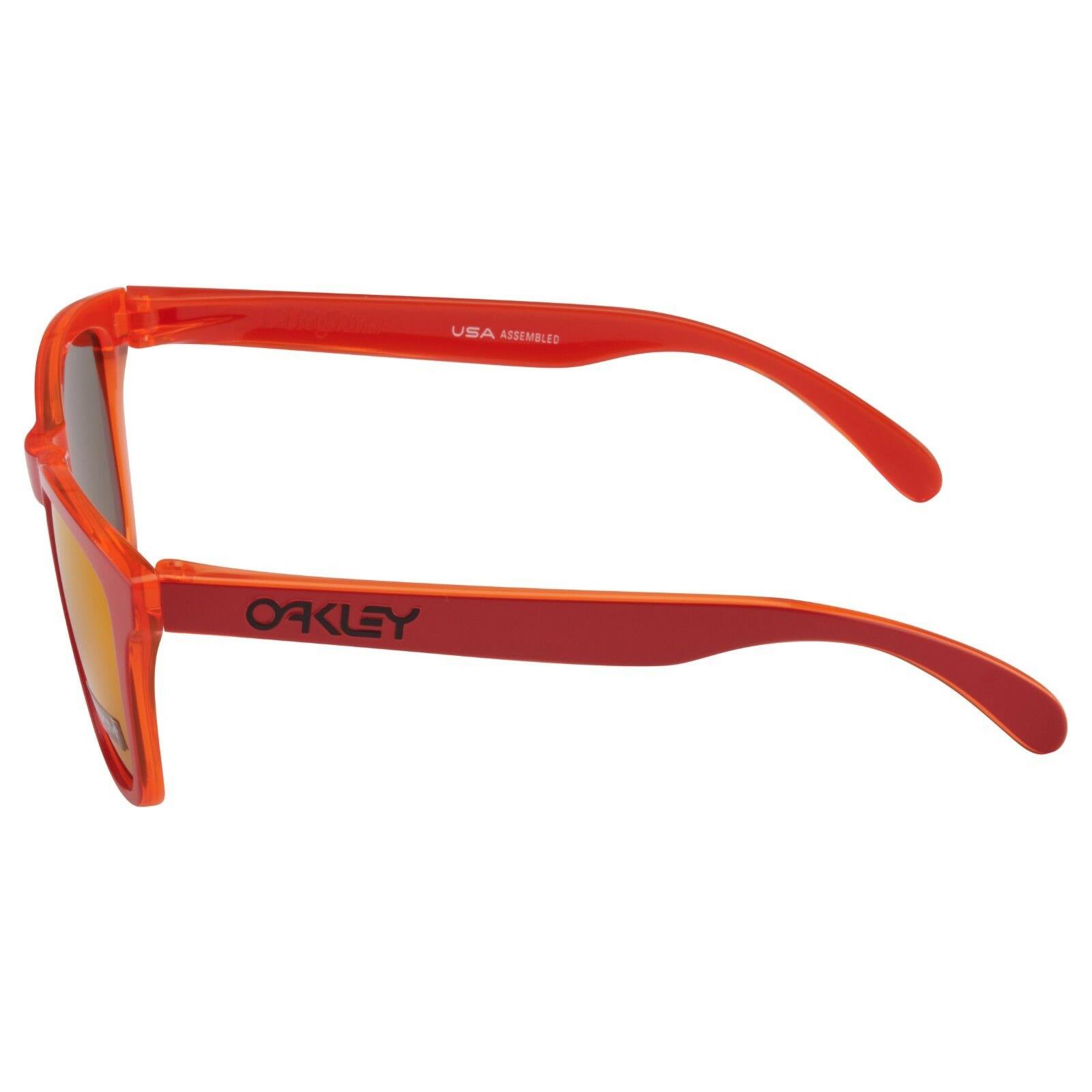 Oakley Frogskins Sunglasses OO9013-E055 Matte Red Prizm Ruby Lens 