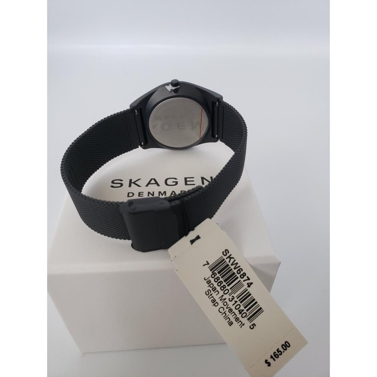 | Midnight Brands Fash 768680310405 Steel Solar Halo Skagen Stainless - watch Skagen Watch SKW6874 Mesh - Grenen Denmark