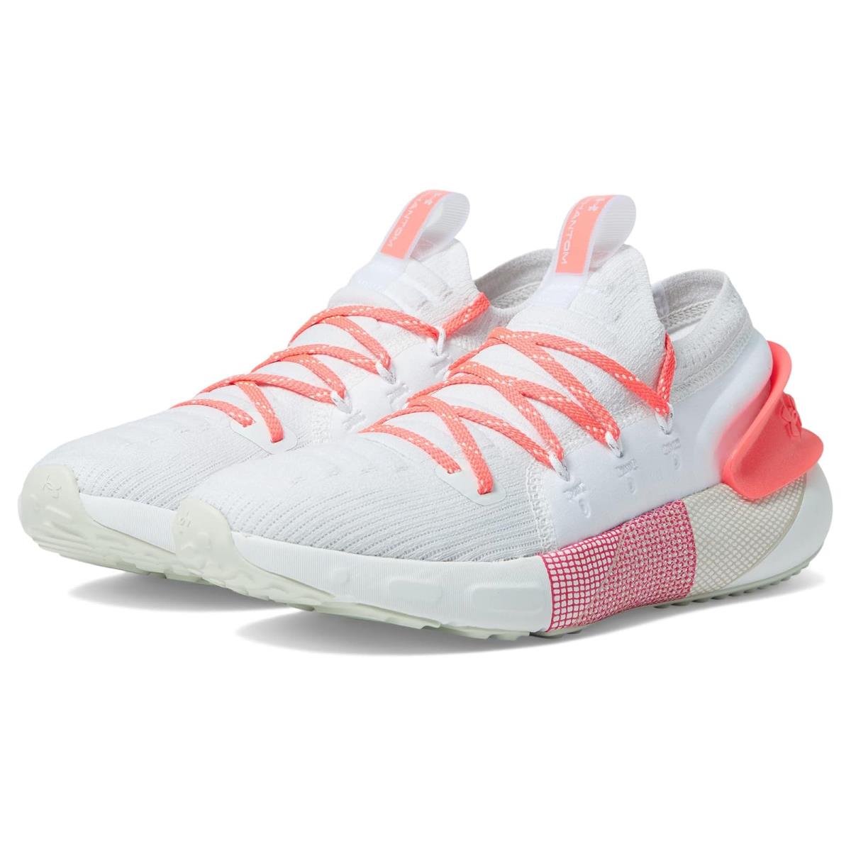 Woman`s Sneakers Athletic Shoes Under Armour Hovr Phantom 3 White/Fog/Pink Shock