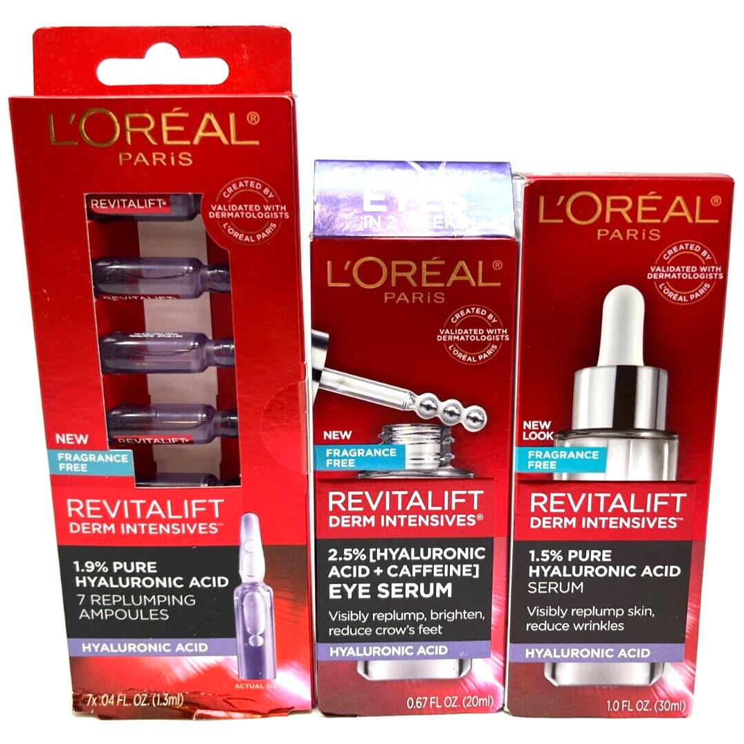 3 Loreal Revitalift Derm Intensives Serum Ampoules In Packaging