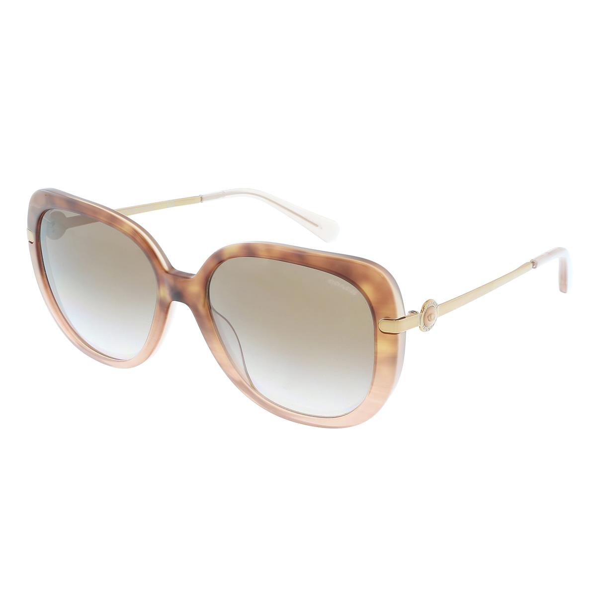 Coach 0HC8320 Square Full Rim Sunglasses Peach Tortoise Gradient