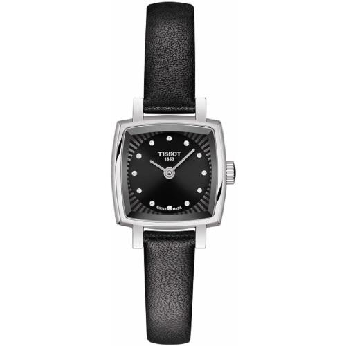 Tissot Lovely Square Quartz Diamond Black Dial Ladies Watch T058.109.16.056.00
