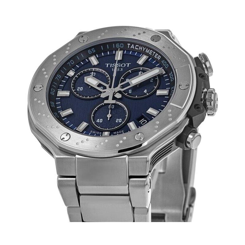 Tissot T-race Chronograph Blue Dial Steel Men`s Watch T141.417.11.041.00