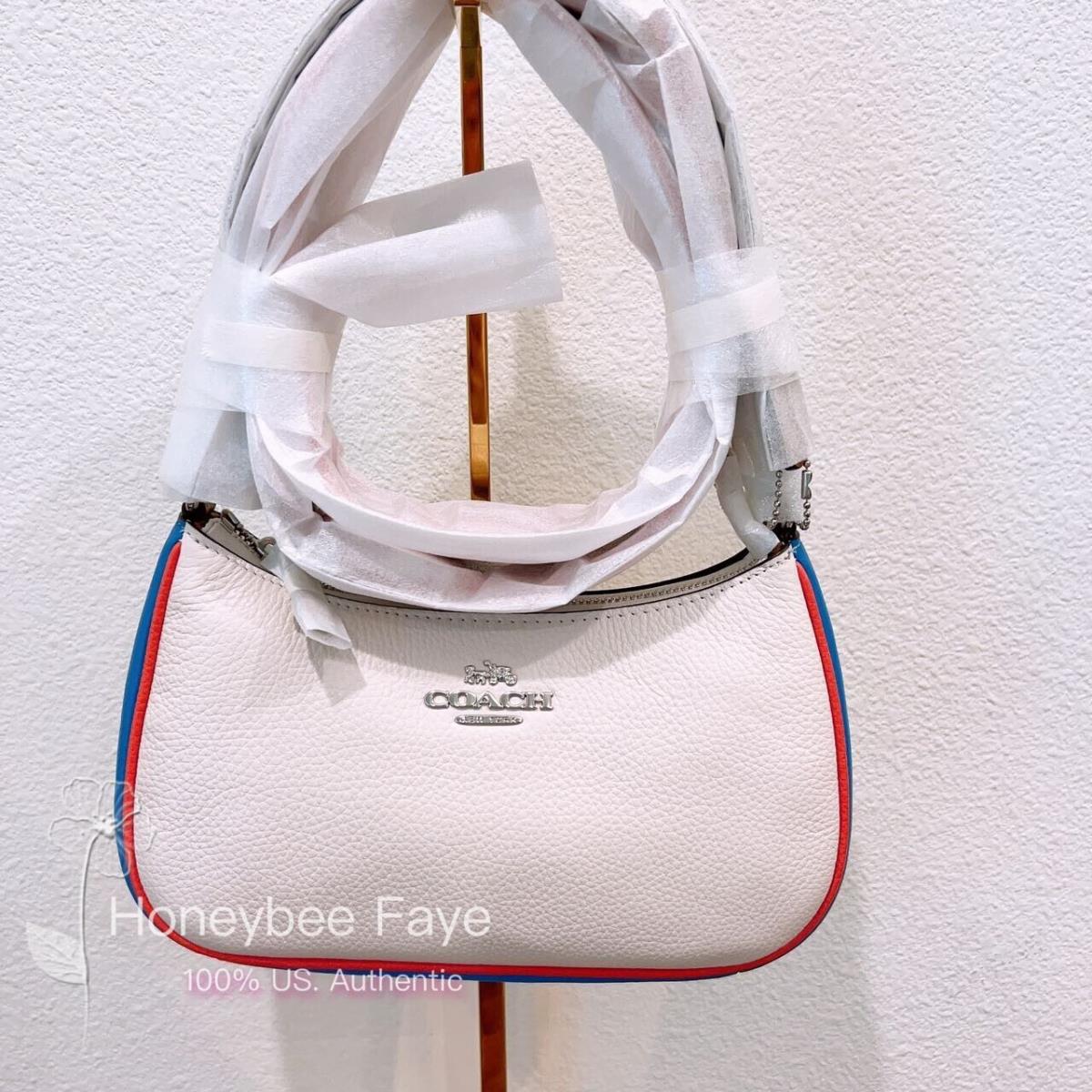 Coach CJ595 Teri Shoulder Bag In Colorblock IN CHALK MULTI