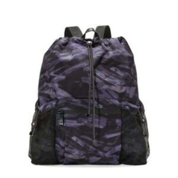 Victoria`s Secret Backpack Shoulderbag Cinch-top Black Purple Zebra