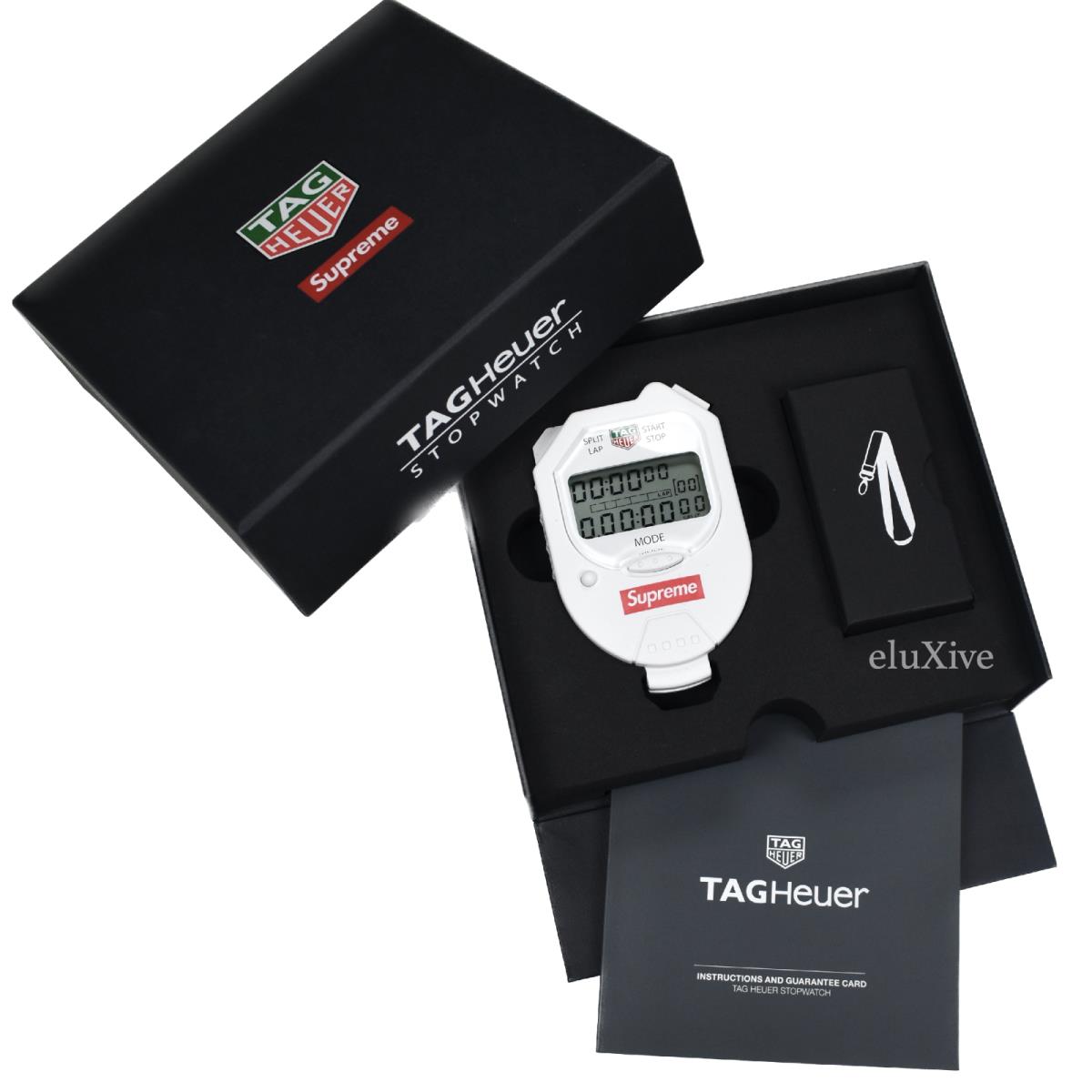 Supreme x Tag Heuer Red Box Logo Pocket Pro Stopwatch Watch FW18
