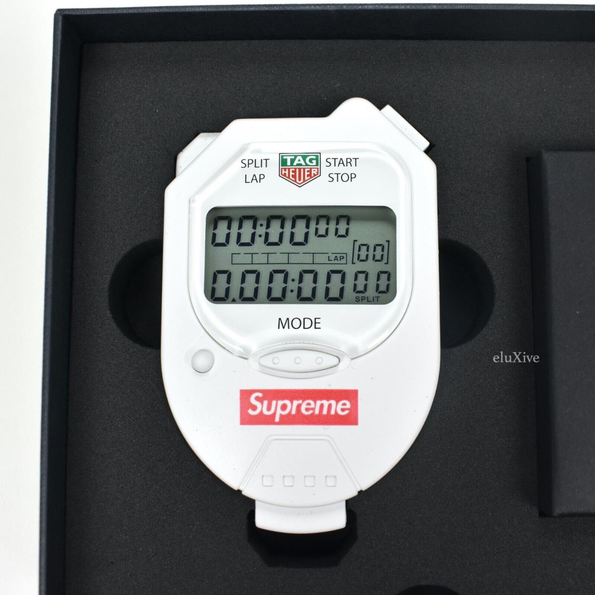 Supreme x Tag Heuer Red Box Logo Pocket Pro Stopwatch Watch FW18