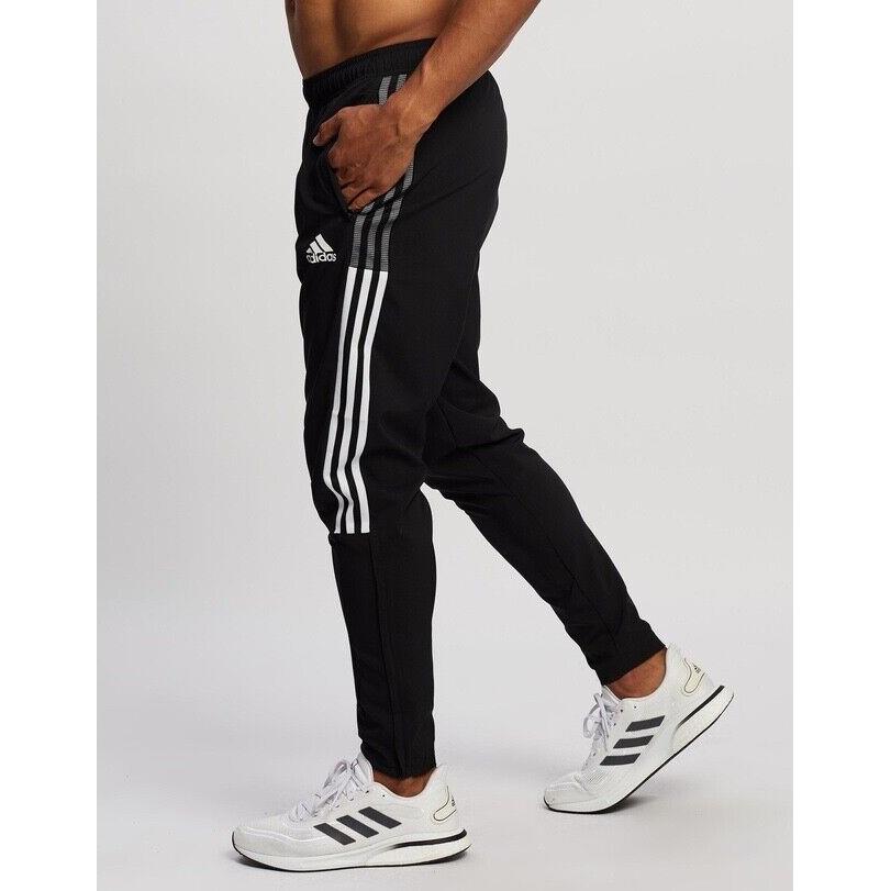 Adidas Tiro21 Woven Glanz Nylon Pants Scally Trackies Black Medium