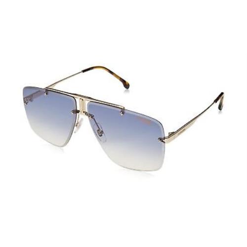 Carrera 1016/S Rhl IC Sunglasses Gold Frame Grey Silver Gradient Mirror - Frame: Gold Black, Lens: Gray Silver