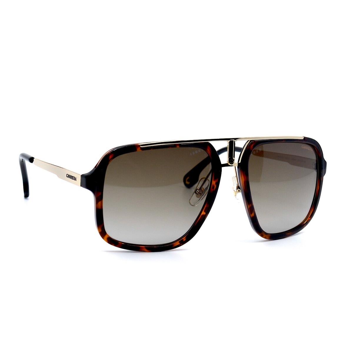 Carrera 1004/S Havana Gold Brown Gradient Aviator Sunglasses