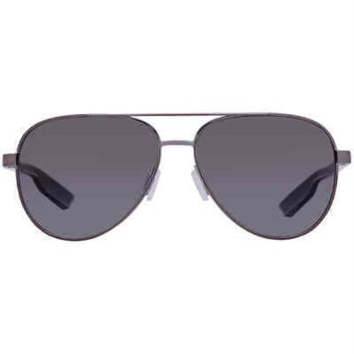 Costa Del Mar Peli Grey Gradient Polarized Glass Unisex Sunglasses 6S4002 400227 - Grey Frame, Grey Lens