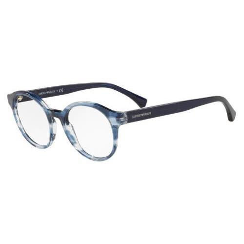 Emporio Armani EA3144 Eyeglass Frames 5728 Blue Havana-48-20-140- No Case