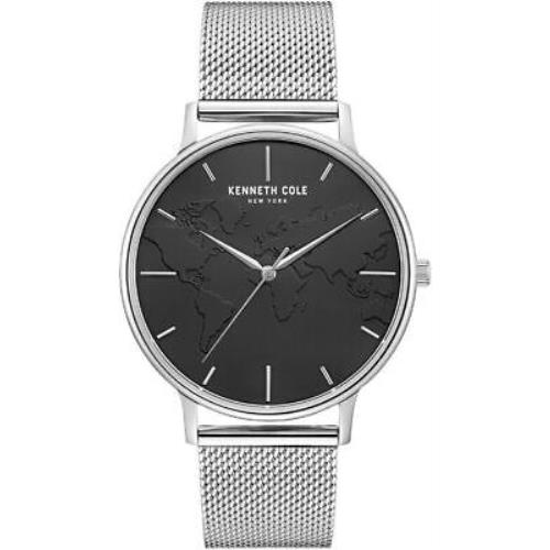 Men`s Kenneth Cole Classic Steel Mesh Band Watch KC50785004