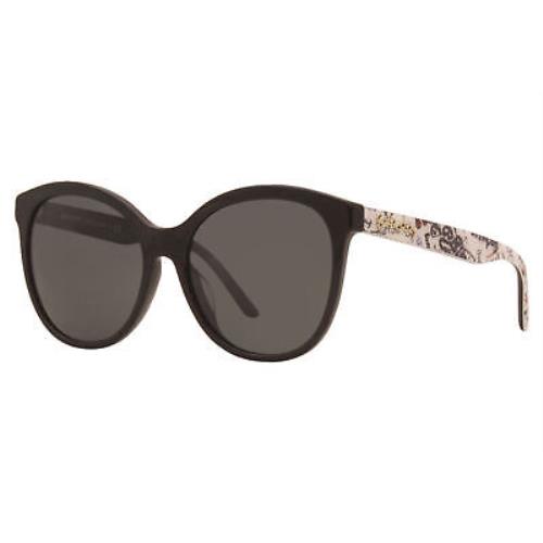 Burberry B4264-D 3723/87 Sunglasses Women`s Black/grey Lenses Fashion Round 56mm