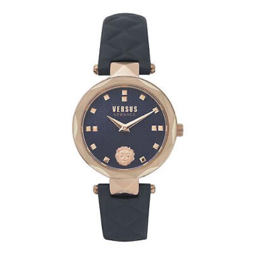 Versus Versace Womens Covent Garden IP Rose Gold 32mm Strap Fashion Watch