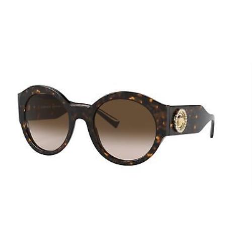 Versace Sunglasses VE4380B 108/13 54mm Havana / Brown Gradient Lens