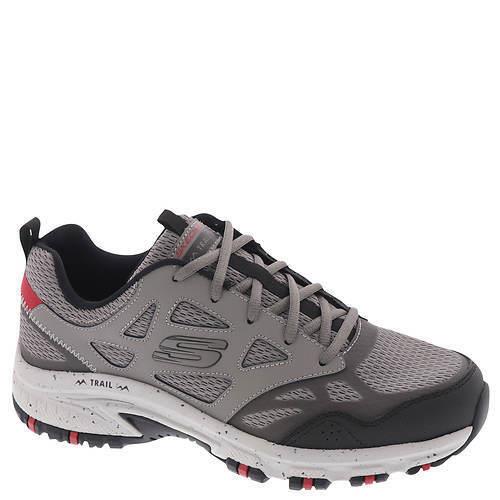 Mens Skechers Sport HILLCREST-237265 Charcoal Red Mesh Shoes - Charcoal Red