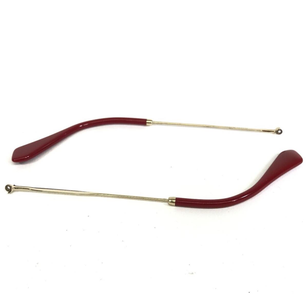 Miu Miu Vmu 51P UST-1O1 Red Gold Eyeglasses Sunglasses Arms Only For Parts