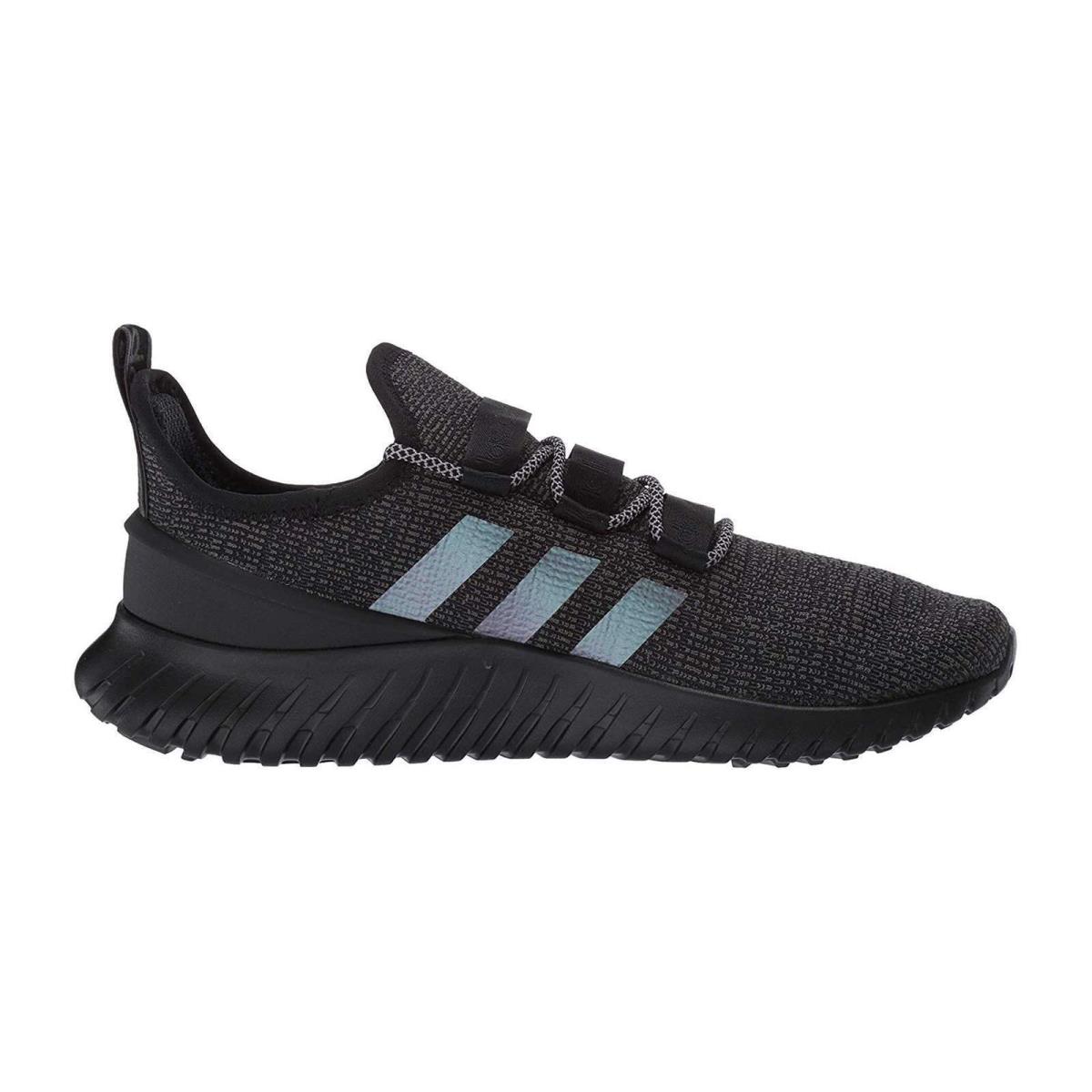 Mens Adidas Kaptir Gray Black Running Shoes Athletic Sneaker Size 8 - Gray