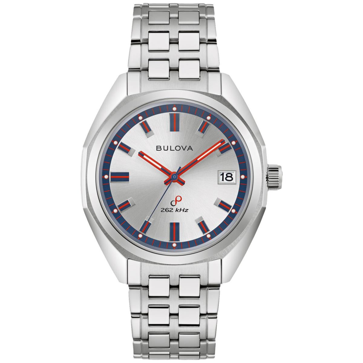 Bulova Men`s Jet Star Silver Dial Watch - 96K112