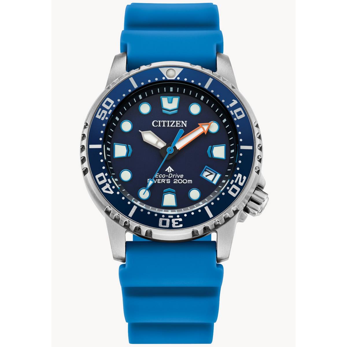 Citizen Eco-drive Blue Dial EO2028-06L Promaster Diver Women`s Watch - Dial: Blue, Band: Blue