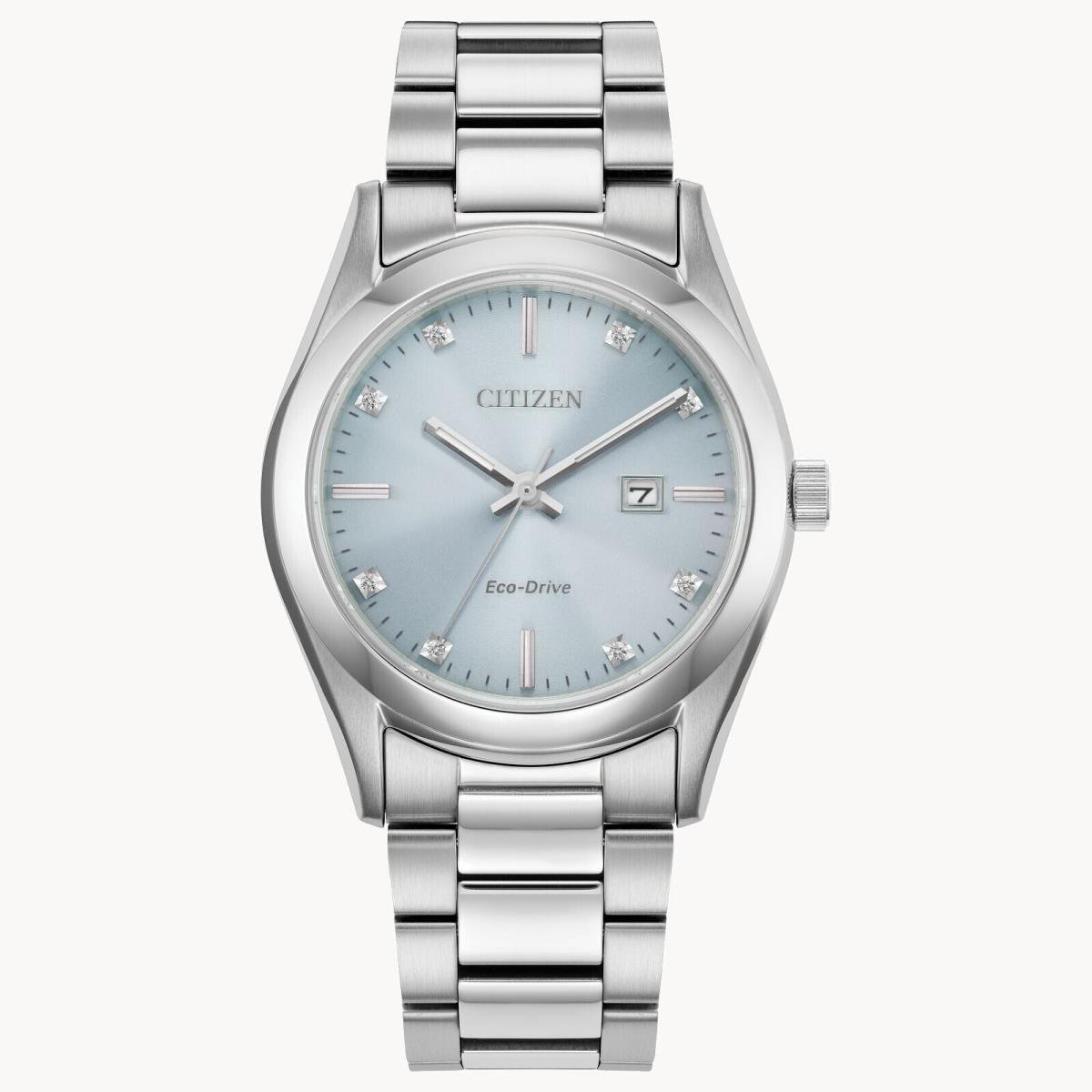 Citizen Women`s Eco-drive Mother-of-pearl Diamond-set Watch EW2700-54L