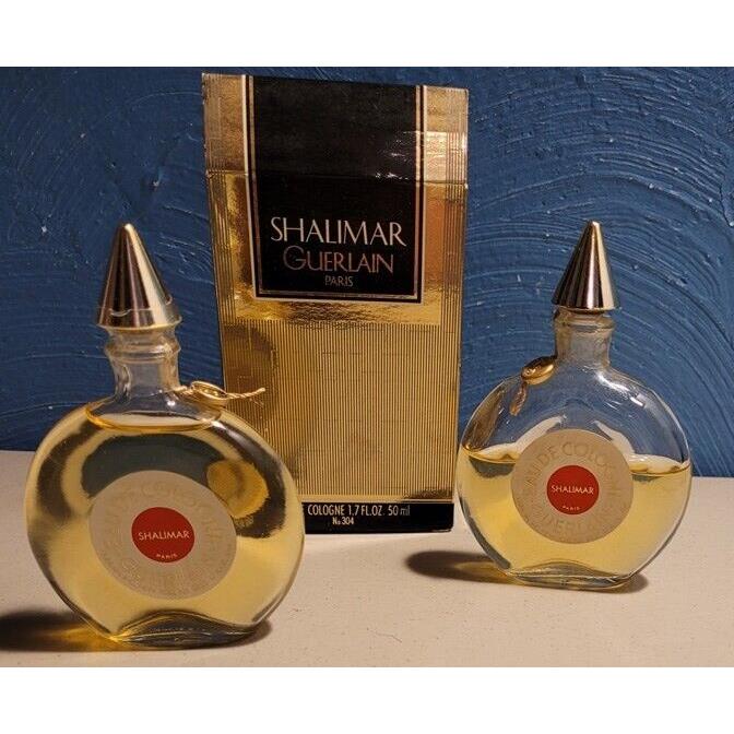 Vtg Shalimar Guerlain Paris Eau De Cologne Perfume 1.7oz Bottle No. 304 Plus