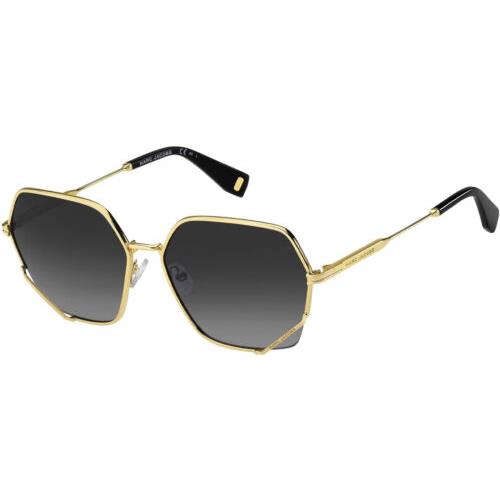 Marc Jacobs Women`s Yellow Gold Geometric Butterfly Sunglasses - MJ1005S 0001 9O
