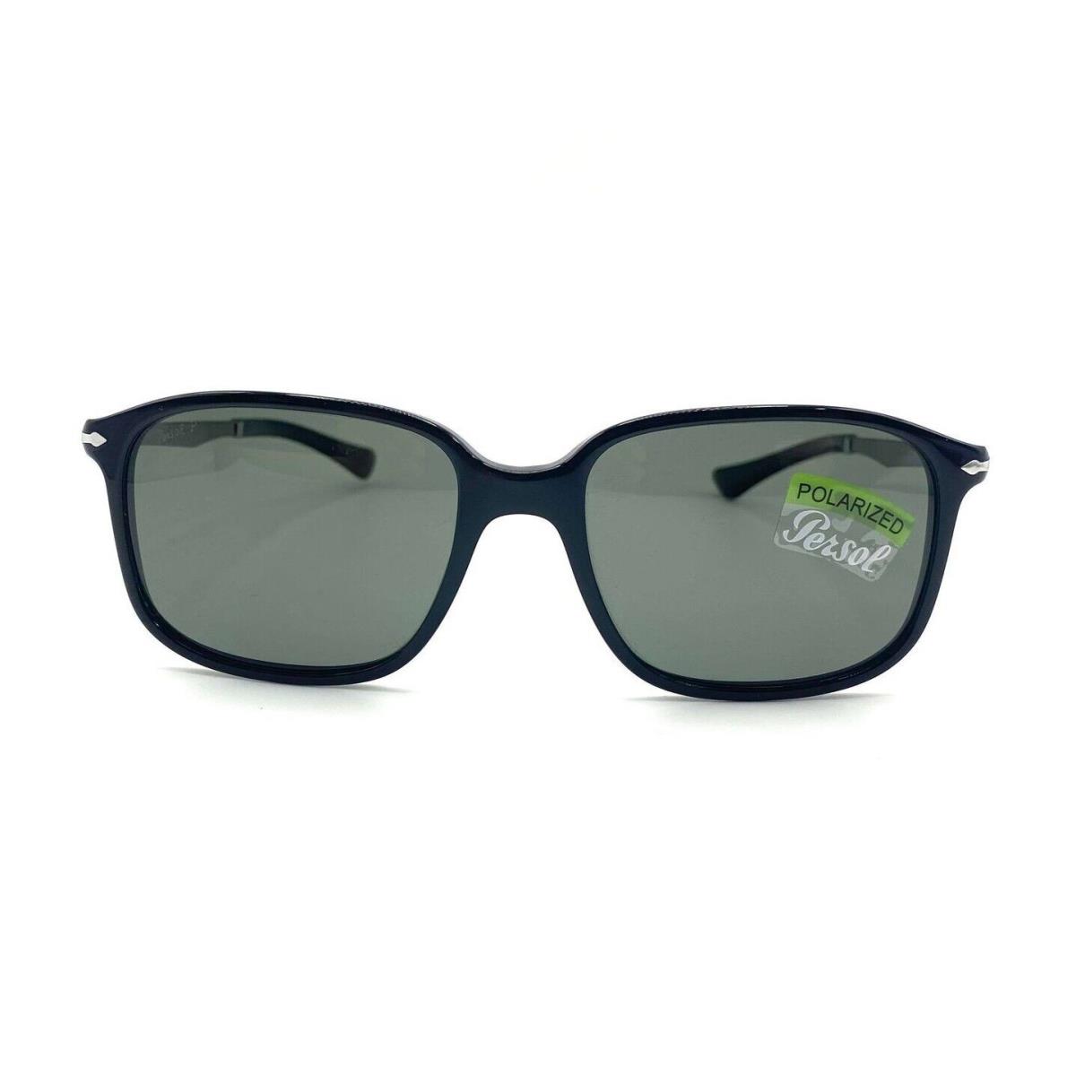 Persol PO3246S Sunglasses 95/58 Black/green Polarized Lens 53mm