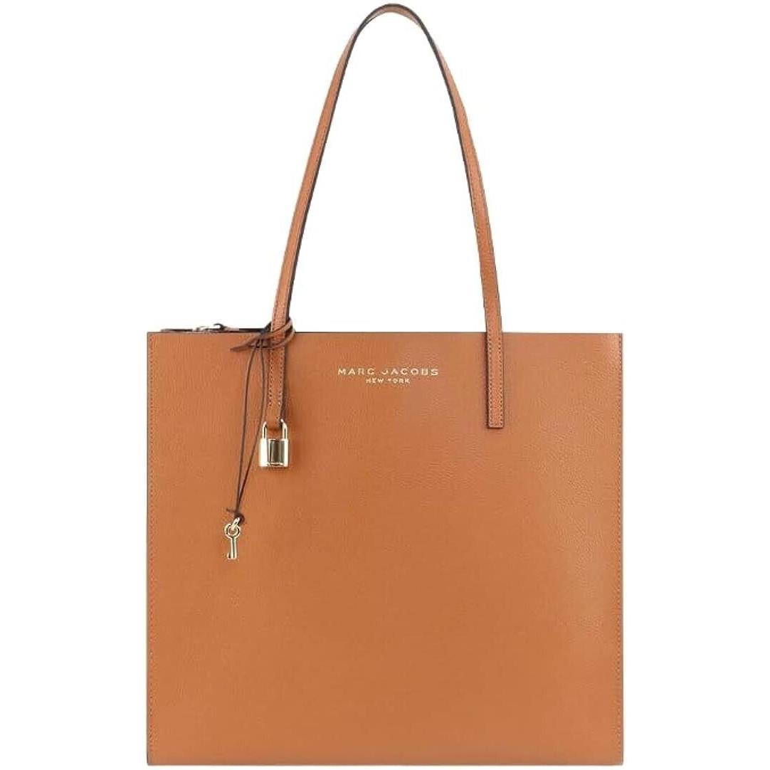 Marc Jacobs M0015684 Smoked Almond Tan with Gold Hardware Womens Large Tote Bag