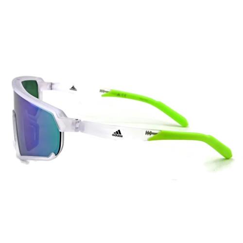 Adidas Sport Sunglasses SP0017 26Q - Transparent / Green Mirror Lens