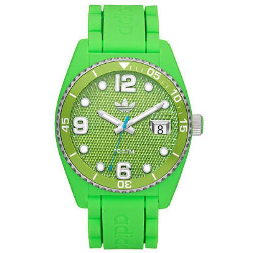 Adidas ADH6156 Brisbane Unisex Analog Plastic Watch Green Silcone Strap