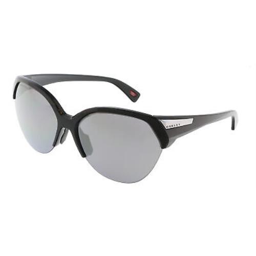 Oakley 0OO9447 944704 Trailing Point Black Round Semi Rimless Sunglasses - Black , Black Frame, Prizm Black Lens