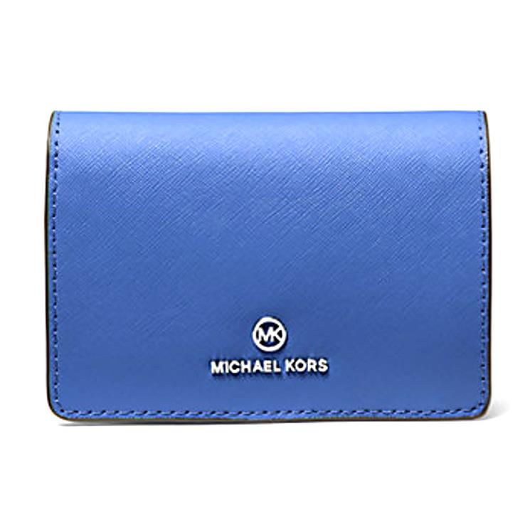 Michael Kors Jet Set Charm - Cobalt Blue Medium Saffiano Leather Wallet -nwt