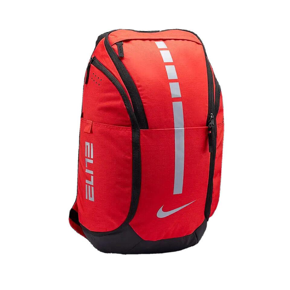 Nike Hoops Elite Pro Backpack University Red Black Metallic Silver BA5554 657