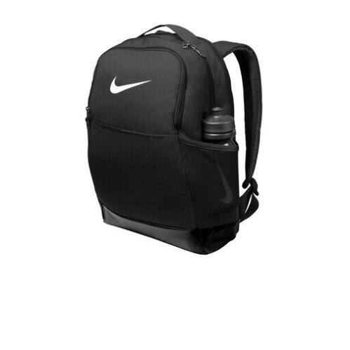 Nike Brasilia Medium Backpack Black Padded Water Resistant Up to 15 Laptop