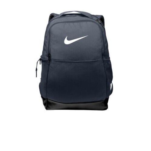 Nike Brasilia Medium Backpack Navy Padded Water Resistant Up to 15 Laptop