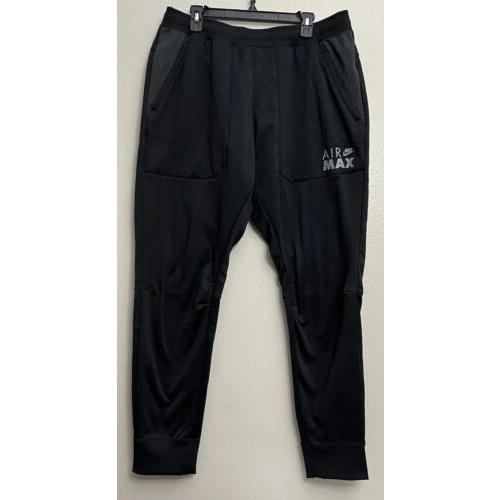 Nike Air Max Therma-fit Fleece Jogger Pants Black Mens Size Medium DO7238 010