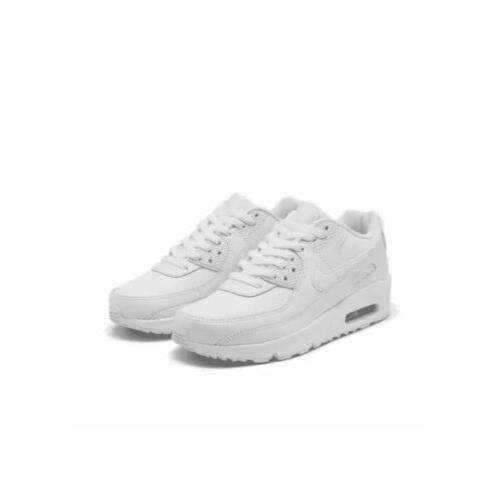 Nike Air Max 90 Ltr GS Triple White CD6864-100 Sneakers Shoes Youth US Size 7Y