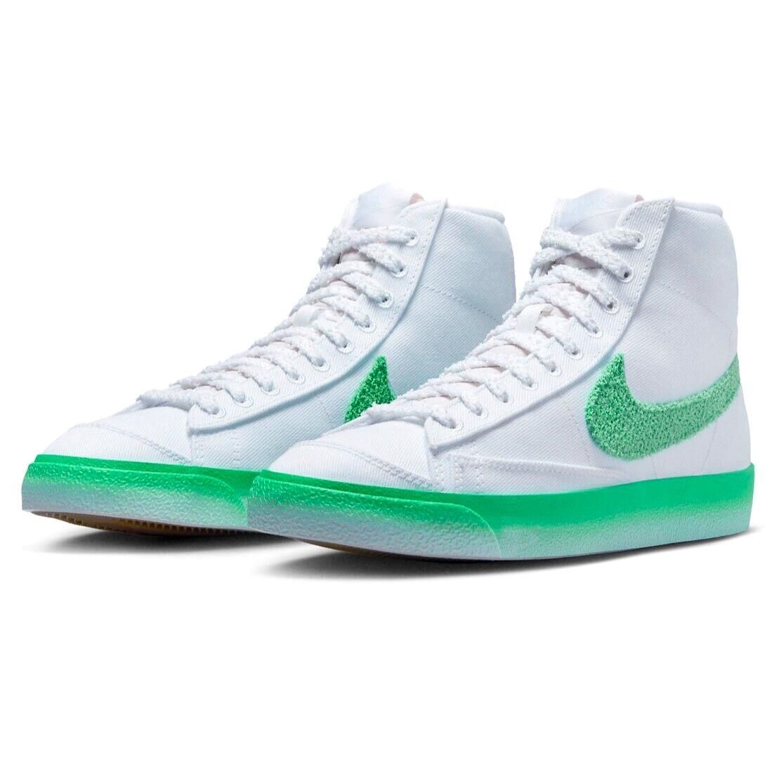 Nike Blazer Mid 77 Mens Size 10 Shoes FJ4547 100 White Spring Green