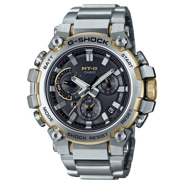 Casio G-shock Mt-g Stainless Steel and Resin Solar Connected Watch MTGB3000D1A9