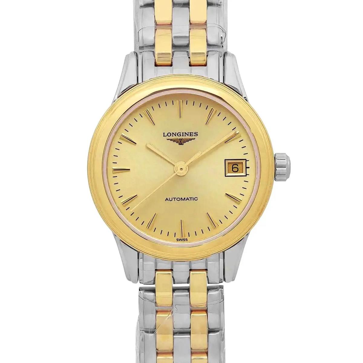 Longines Flagship 26mm Steel Champagne Dial Automatic Ladies Watch L4.274.3.32.7