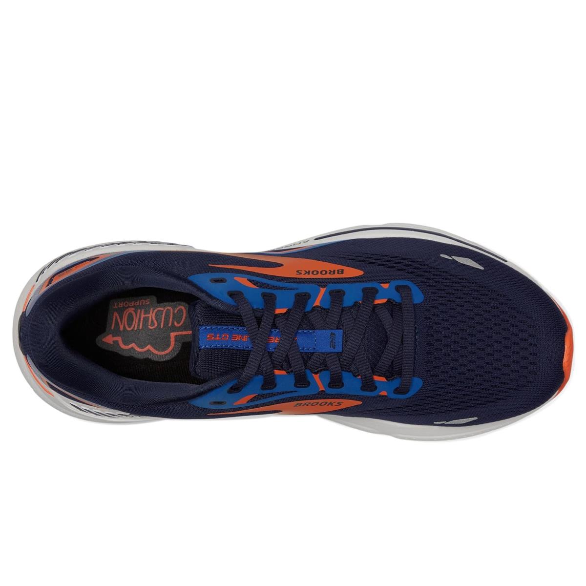 Man`s Sneakers Athletic Shoes Brooks Adrenaline Gts 23 - Peacoat/Orange/Surf The Web