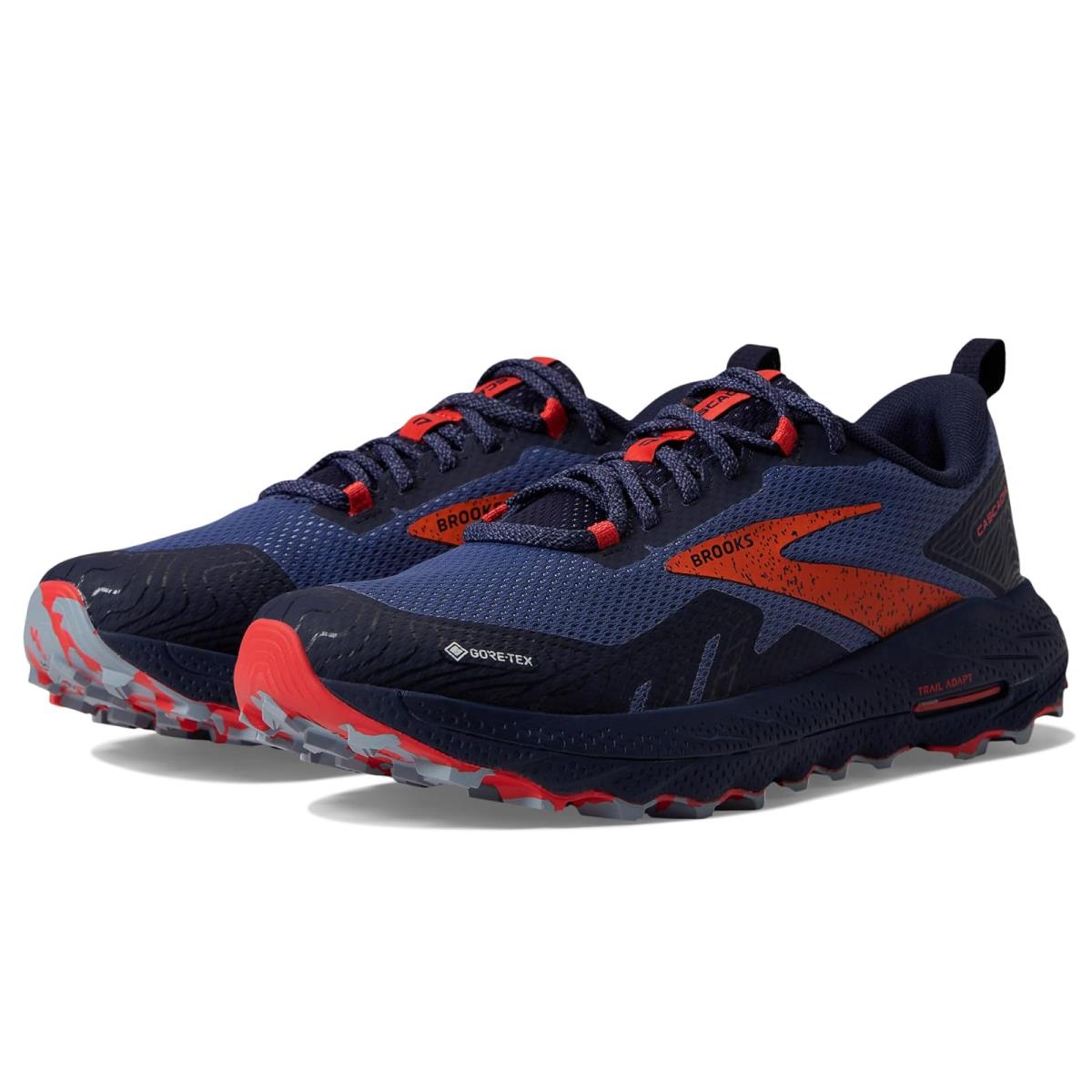 Woman`s Sneakers Athletic Shoes Brooks Cascadia 17 Gtx Navy/Bittersweet/Peacoat