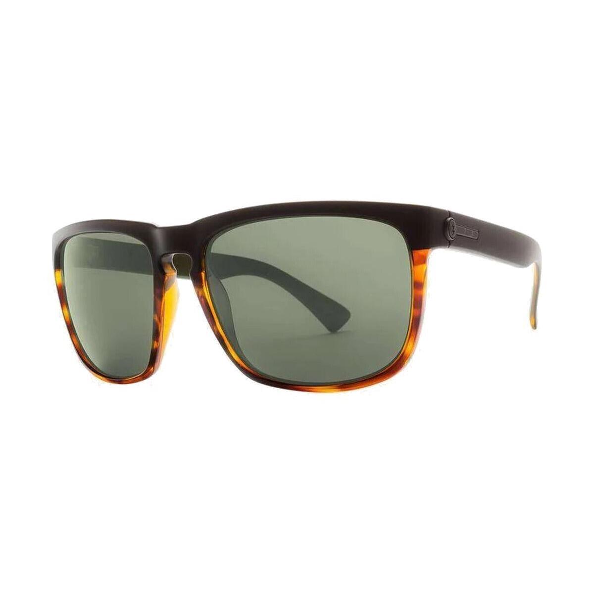 Electric Knoxville XL Sunglasses Darkside Tortoise with Grey Polarized Lens - Black Tortoise Frame, Grey Polarized Lens